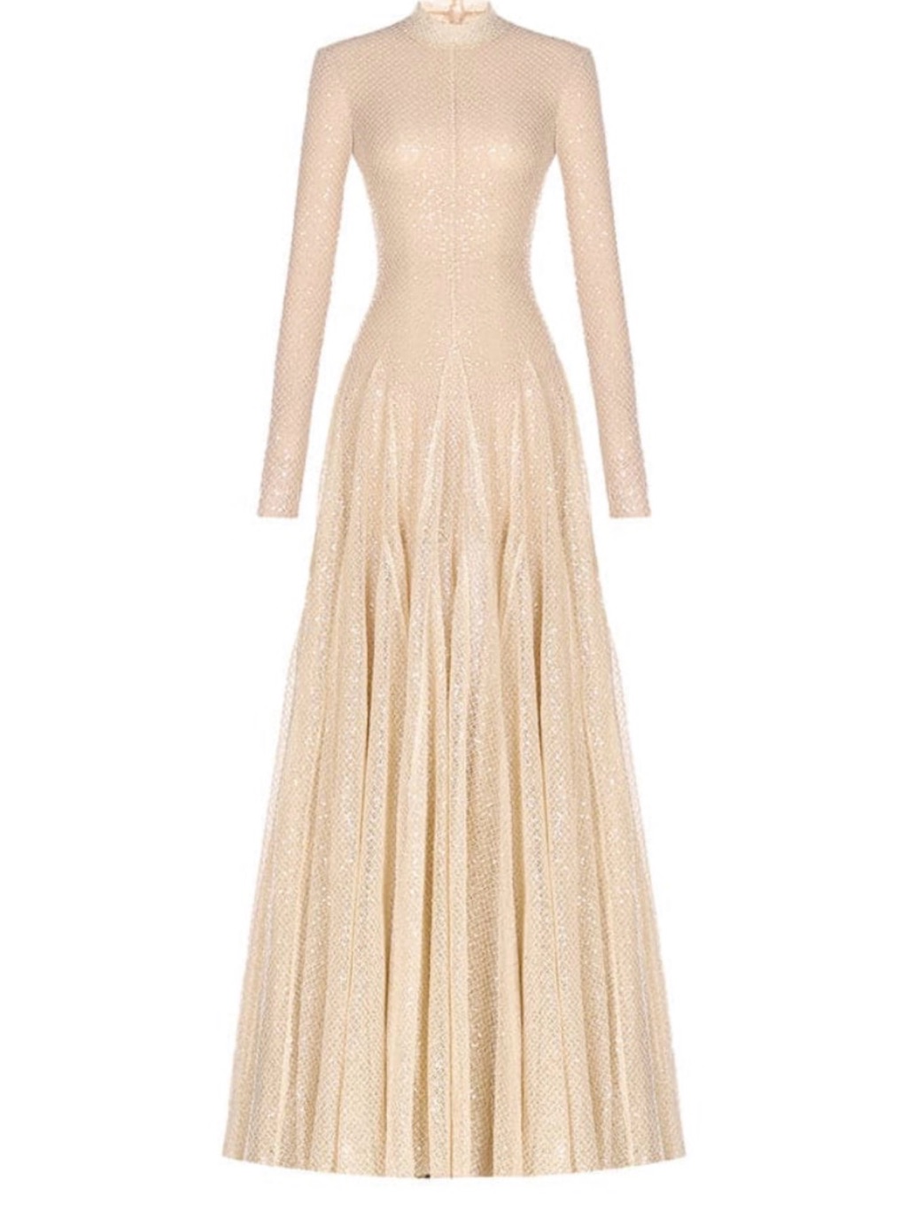 Cult Mia, Monstand Inspired Erytheia Gown,Champagne Maxi Evening Dress